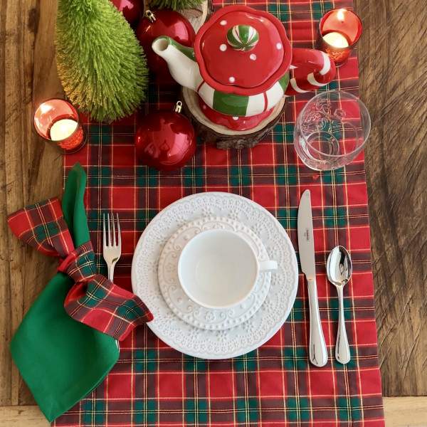 Caminho de mesa Natal encantado 140X40 01