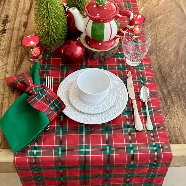 Caminho de mesa Natal encantado 240X40 01