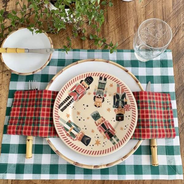 jogo americano xadrez verde 02